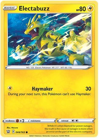 Electabuzz - 044/163 - Common Sword &amp; Shield: Battle Styles Singles