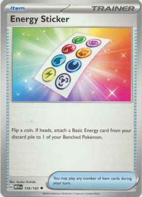 SJ Energy Sticker - 159/165 - Uncommon Scarlet &amp; Violet 151 Singles