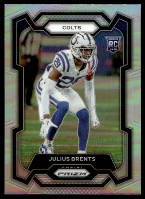 SJ 2023 Panini Prizm Rookie Silver Prizm Julius Brents RC Indianapolis Colts #346
