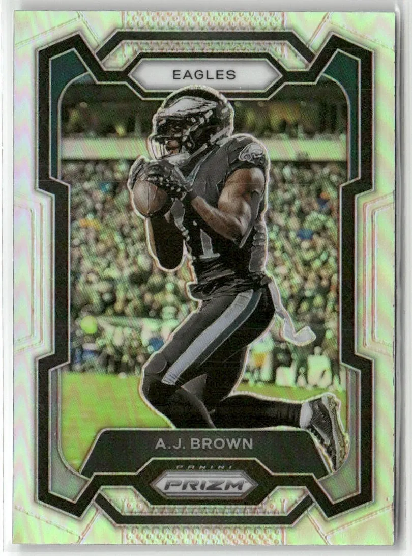 SJ 2023 PANINI PRIZM #236 A.J. BROWN SILVER PHILADELPHIA EAGLES