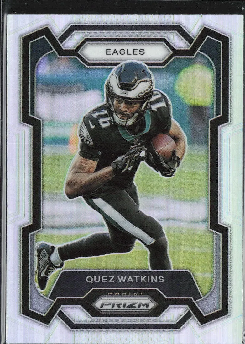 SJ 2023 Panini Prizm #246 Quez Watkins Silver Prizm Philadelphia Eagles