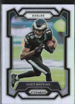 SJ 2023 Panini Prizm #246 Quez Watkins Silver Prizm Philadelphia Eagles