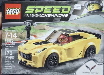 BAF1 Lego Set Speed Champions 75870 Chevrolet Corvette Z06 Nuevo Sellado