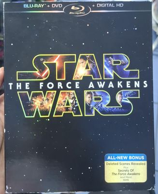 BAF1 Star Wars The Force Awakens Blu Ray Usado Completo 3 Discos Espanol