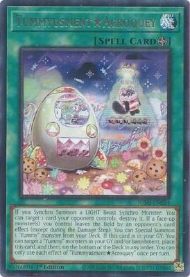 SJ YummyusmentAcroquey - JUSH-EN024 - Rare 1st Edition Justice Hunters 1st Edition Singles
