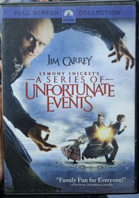 BAF1 Jim Carrey Lemony Snickets A Series of Unfortunate Events DVD Usado Completo Ingles Una Serie de Eventos Desafortunados