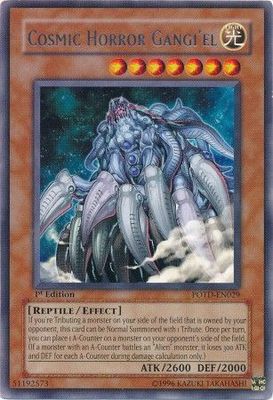 SJ Cosmic Horror Gangi&#39;el - POTD-EN029 - Rare 1st Edition Power of the Duelist [POTD] 1st Edition Singles