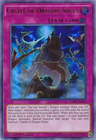 SJ Castle of Dragon Souls - LCKC-EN051 - Ultra Rare 1st Edition Legendary Collection Kaiba 1st Edition Singles