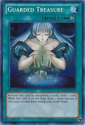 SJ Guarded Treasure - DRLG-EN013 - Secret Rare 1st Edition Dragons of Legend 1st Edition Singles (Espanol)