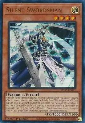 SJ Silent Swordsman - RA02-EN011 - Ultra Rare 1st Edition Rarity Collection II Singles