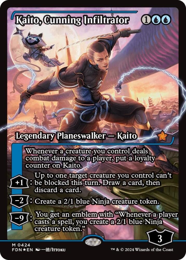 SJ Kaito, Cunning Infiltrator (Showcase) - Foundations (FDN) Foundations Foil