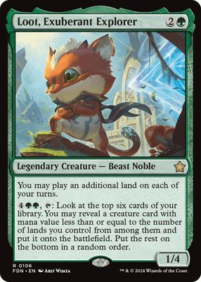 SJ Loot, Exuberant Explorer - Foundations (FDN) Foundations Foil