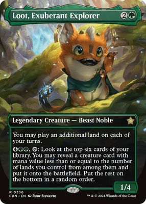 SJ Loot, Exuberant Explorer (Borderless) - Foundations (FDN) Foundations *Foil*