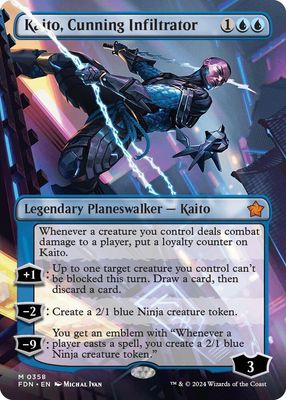 SJ Kaito, Cunning Infiltrator (Borderless) - Foundations (FDN) Foundations