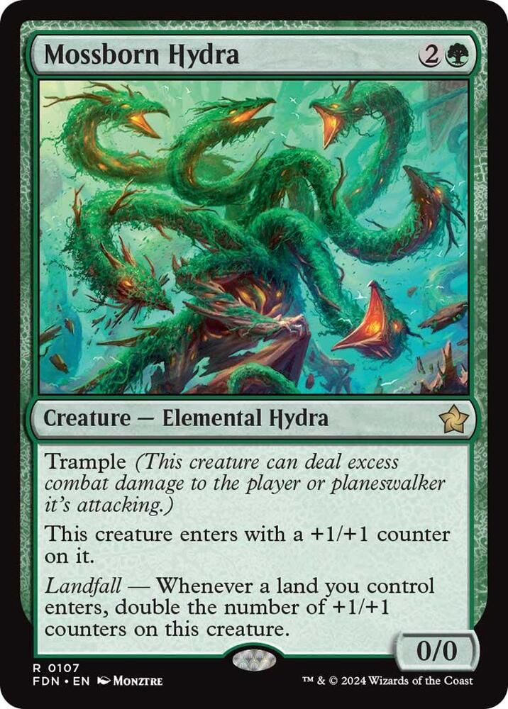 SJ Mossborn Hydra - Foundations (FDN) Foundations Foil