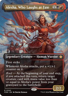 SJ Alesha, Who Laughs at Fate (Borderless) - Foundations (FDN) Foundations