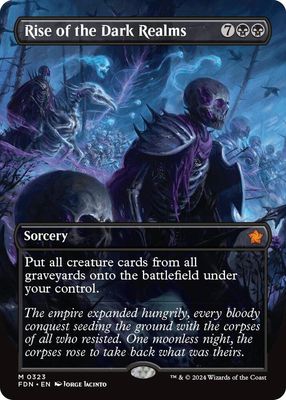 SJ Rise of the Dark Realms (Borderless) - Foundations (FDN) Foundations Foil
