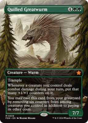 SJ Quilled Greatwurm (Borderless) - Foundations (FDN) Foundations