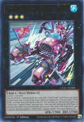 SJ Gold Pride - Chariot Carrie - CYAC-EN088 - Ultra Rare 1st Edition Cyberstorm Access 1st Edition Singles *Espanol*
