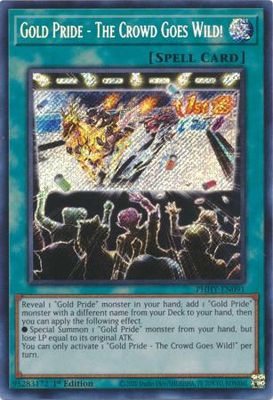 SJ Gold Pride - The Crowd Goes Wild! - PHHY-EN091 - Secret Rare 1st Edition Photon Hypernova 1st Edition Singles *Espanol*