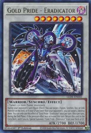 SJ Gold Pride - Eradicator - LEDE-EN041 - Ultra Rare 1st Edition Legacy of Destruction [LEDE] 1st Edition Singles