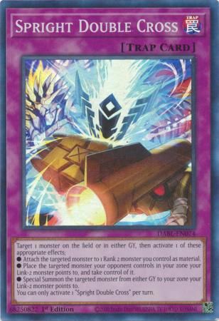 SJ Spright Double Cross - DABL-EN074 - Super Rare 1st Edition Darkwing Blast 1st Edition Singles *Espanol*