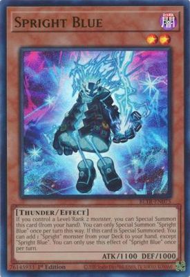 SJ Spright Blue - BLTR-EN075 - Ultra Rare 1st Edition Battles of Legend: Terminal Revenge 1st Edition Singles *Espanol*