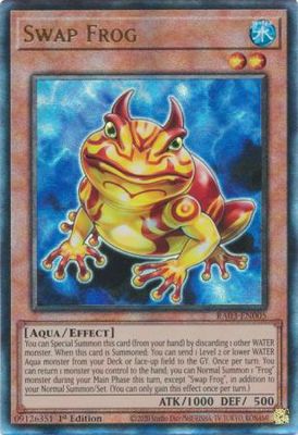 SJ Swap Frog - RA03-EN005 - Ultimate Rare 1st Edition Quarter Century Bonanza 1st Edition Singles