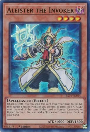 SJ Aleister the Invoker (Alternate Art) - RA04-EN024 - Ultra Rare 1st Edition Quarter Century Stampede 1st Edition Singles