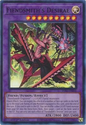 SJ Fiendsmith&#39;s Desirae - INFO-EN036 - Super Rare 1st Edition The Infinite Forbidden 1st Edition Singles