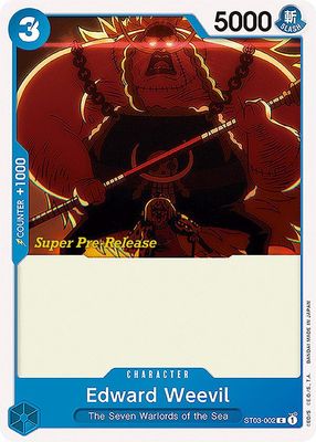 SJ Edward Weevil - Super Pre-Release Starter Deck 3: The Seven Warlords of the Sea (ST-03 PRE) Super Pre-Release Starter Deck 3: The Seven Warlords of the Sea