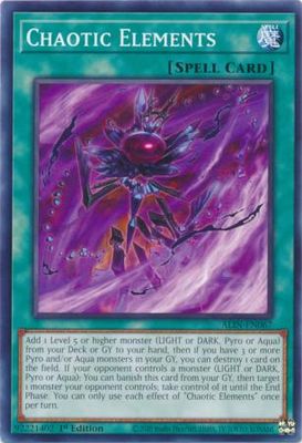 SJ Chaotic Elements - ALIN-EN067 - Common 1st Edition Alliance Insight 1st Edition Singles