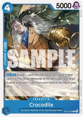 SJ Crocodile - Starter Deck 17: BLUE Donquixote Doflamingo (ST-17) Starter Deck 17: BLUE Donquixote Doflamingo