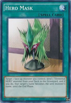 SJ Hero Mask - SDHS-EN027 - Common 1st Edition Structure Deck: HERO Strike 1st Edition Singles