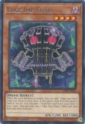 SJ Edge Imp Chain - JUSH-EN012 - Rare 1st Edition Justice Hunters 1st Edition Singles