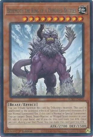 SJ Behemoth the King of a Hundred Battles - JUSH-EN050 - Rare 1st Edition Justice Hunters 1st Edition Singles