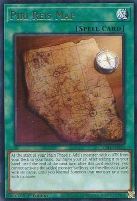 SJ Piri Reis Map - JUSH-EN030 - Rare 1st Edition Justice Hunters 1st Edition Singles