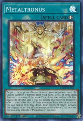SJ Metaltronus - LEDE-EN069 - Super Rare 1st Edition Legacy of Destruction [LEDE] 1st Edition Singles