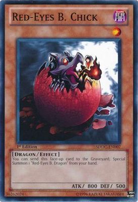 SJ Red-Eyes B. Chick - SDDC-EN007 - Common 1st Edition Structure Deck: Dragons Collide 1st Edition Singles