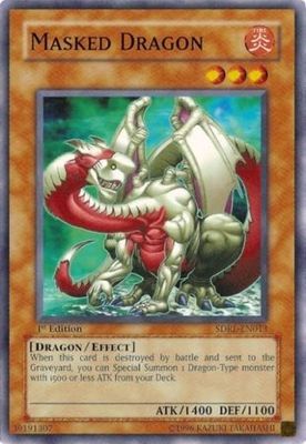 SJ Masked Dragon - SDRL-EN013 - Common 1st Edition Structure Deck: Rise of the Dragon Lord 1st Edition Singles