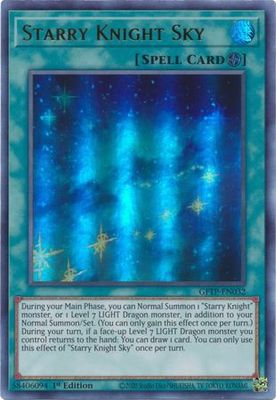 SJ Starry Knight Sky - GFTP-EN032 - Ultra Rare 1st Edition Ghosts From The Past 1st Edition Singles