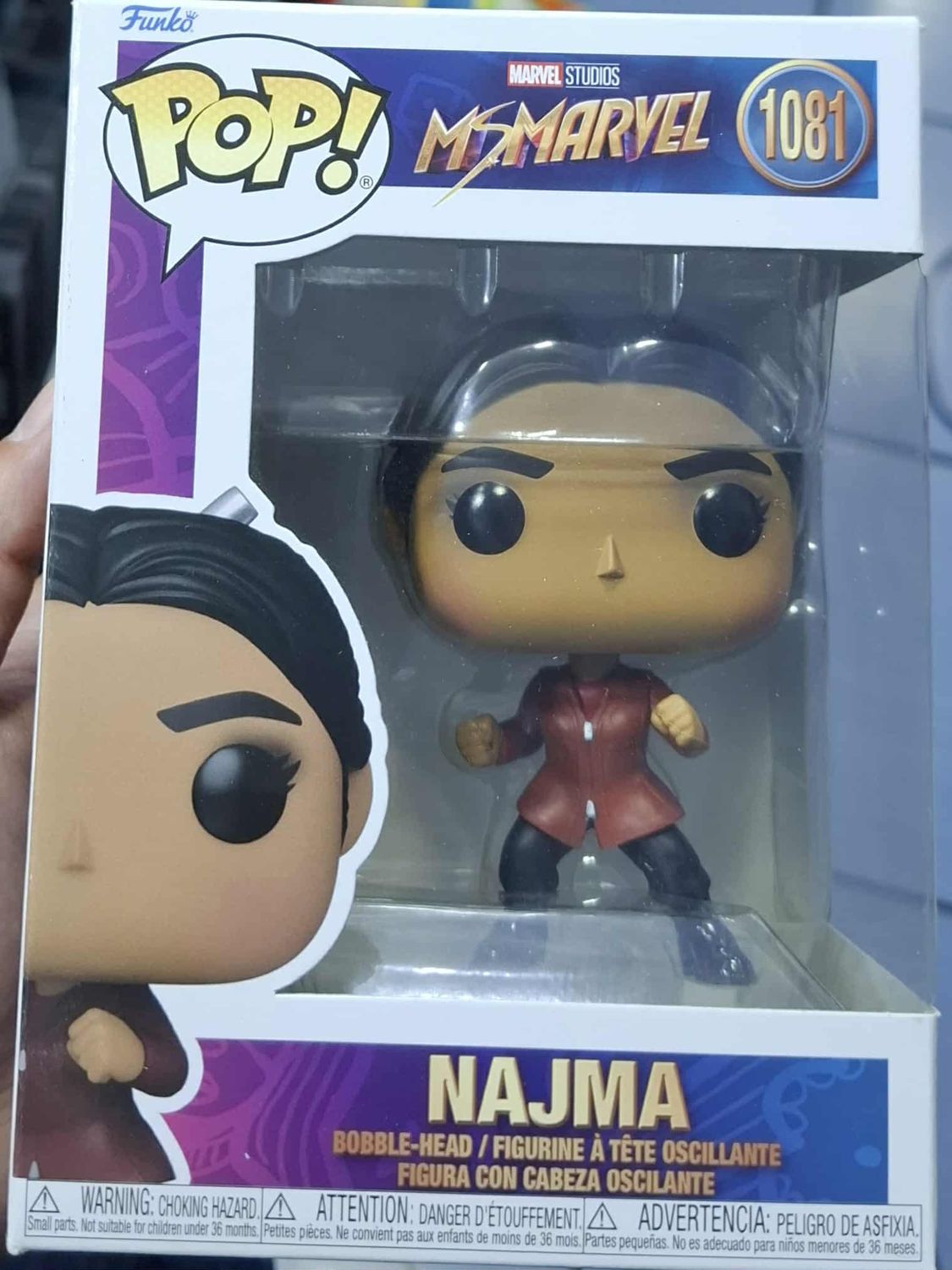 BAF1 Najima Figura Funko Pop Ms Marvel Figura