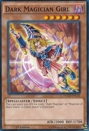 SJ Dark Magician Girl - YGLD-ENC10 - Common 1st Edition Yugi&#39;s Gadget Deck 1st Edition (YGLD-ENC)
