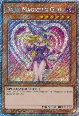 SJ Dark Magician Girl (Heart Background) - RA03-EN123 - Platinum Secret Rare 1st Edition Quarter Century Bonanza 1st Edition Singles