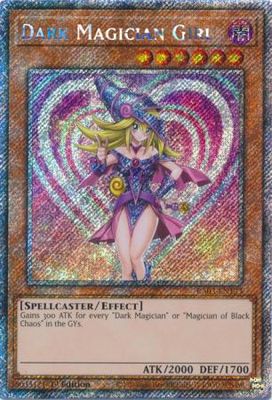 SJ Dark Magician Girl (Heart Background) - RA03-EN123 - Platinum Secret Rare 1st Edition Quarter Century Bonanza 1st Edition Singles