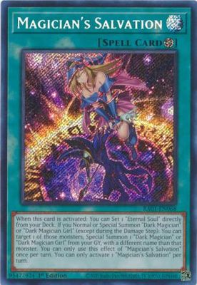 SJ Magician&#39;s Salvation - RA01-EN068 - Secret Rare 25th Anniversary Rarity Collection Singles