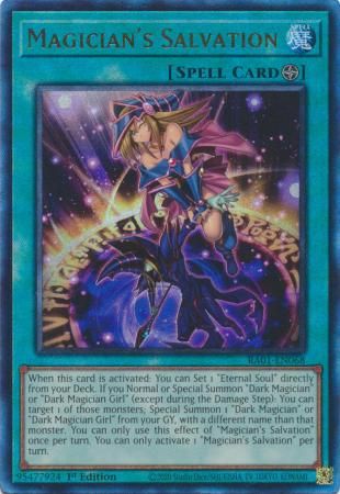 LP Magician&#39;s Salvation - RA01-EN068 - Prismatic Ultimate Rare 25th Anniversary Rarity Collection Singles