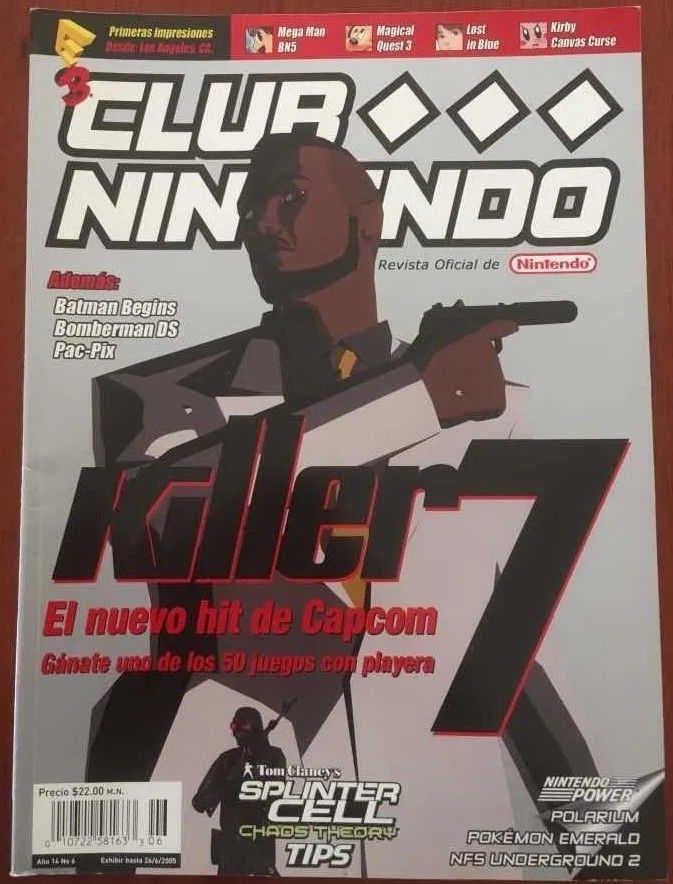 NELA-r, Club Nintendo Año 14 Numero 6  Killer 7 Revista