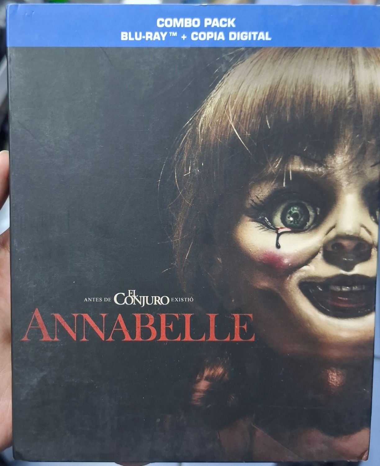 SJ Annabelle Blu Ray Original Usado Completo Espanol Frances Ingles y Portugues