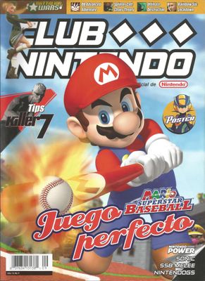 NELA-s,  Club Nintendo Año 22 Numero 6 Mario Superstar Baseball